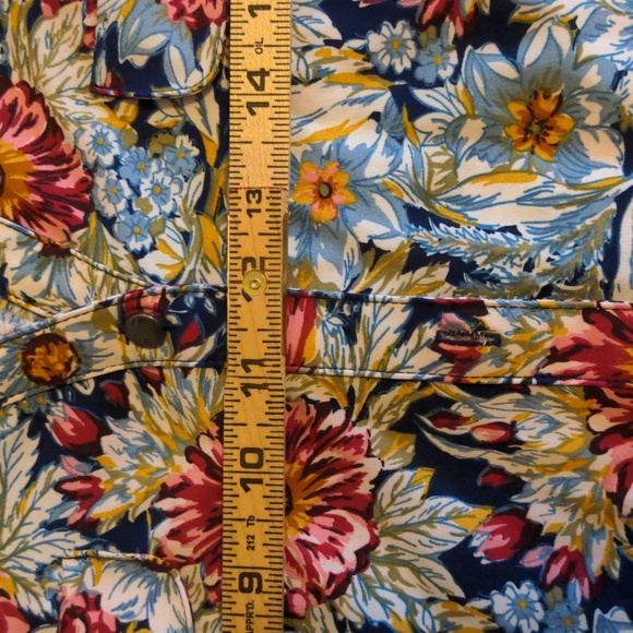 Laura Scott Petite Women's Size XLP Floral print Long Sleeve Shirt - Picture 7 of 12